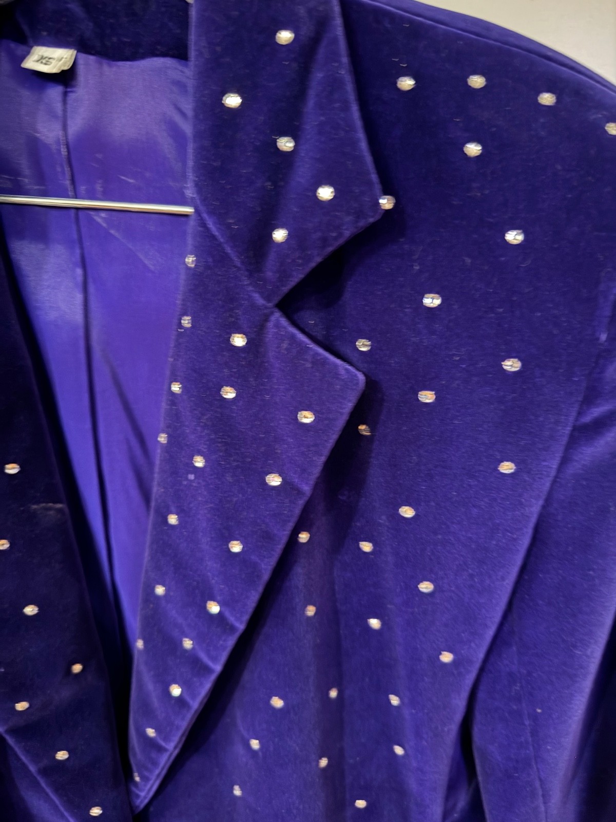 Vintage 80’s & 90’s Purple Velvety Blazer Excellent Condition xs/small Vtg