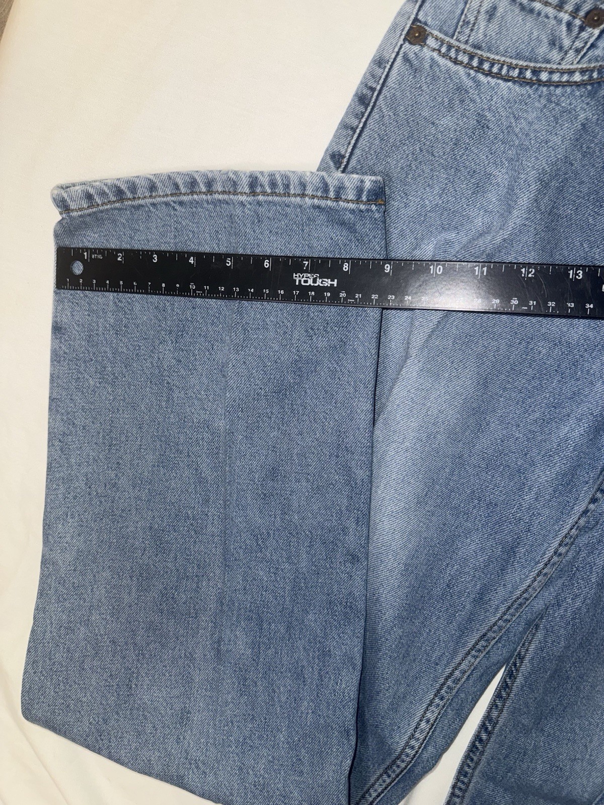 VTG Levis 577 Jeans Womens 8 M Lower Rise Loose Fit Light Wash Denim Blue 31×30