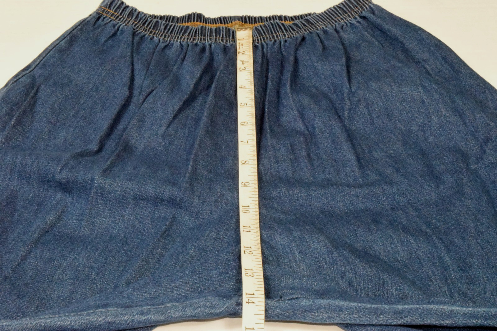 Vintage Top and Pants Set Bedford Fair Size L 90s Blue Denim Embroidered NWT