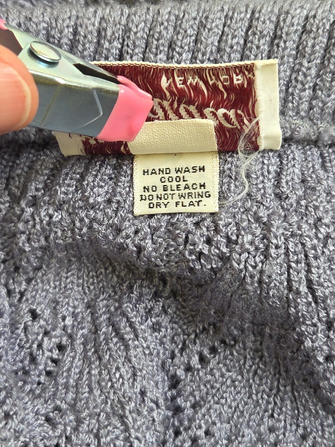 Vintage Crochet Blue Shell Scallop Knit Sweater Skirt Evanna New York Size 10