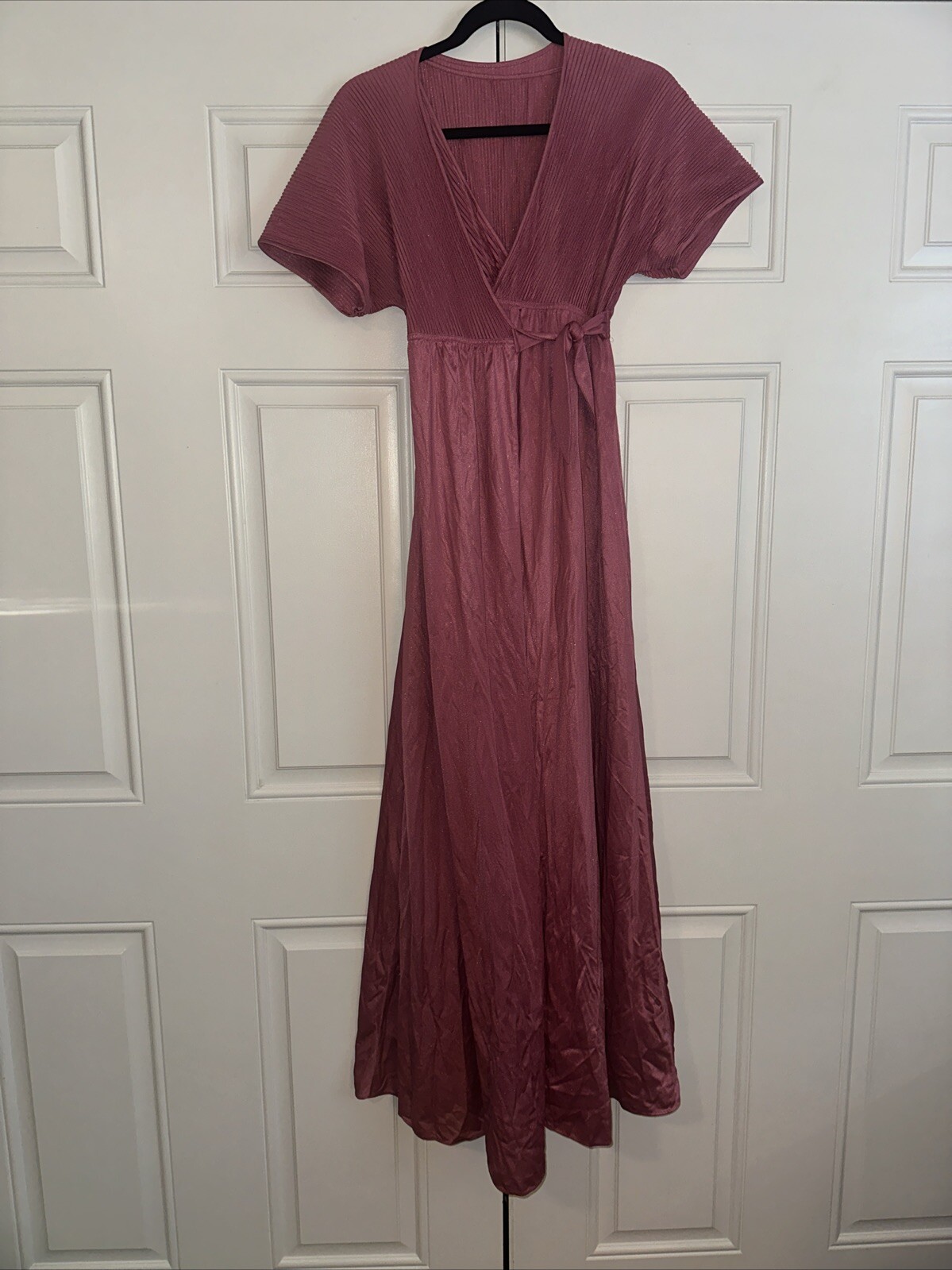 Vintage Maidenform Dreamwear Nightgown Robe Set Size Small Full Sweep Gown Pink