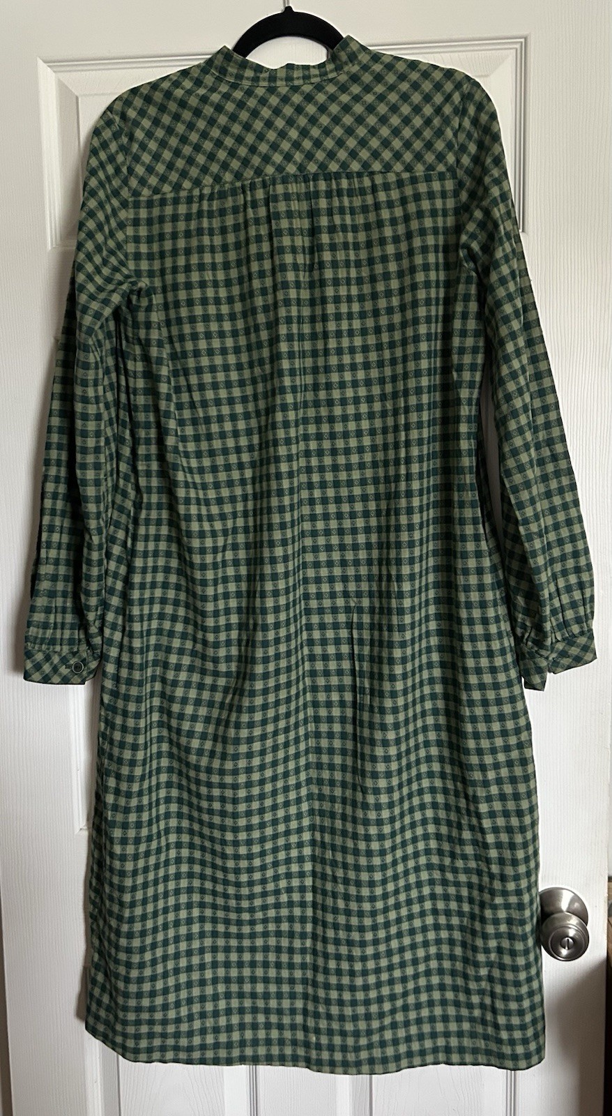 Aunt Abigail’s Attic Vintage Cottage Core Homesteader Dress Green Gingham Sz 14