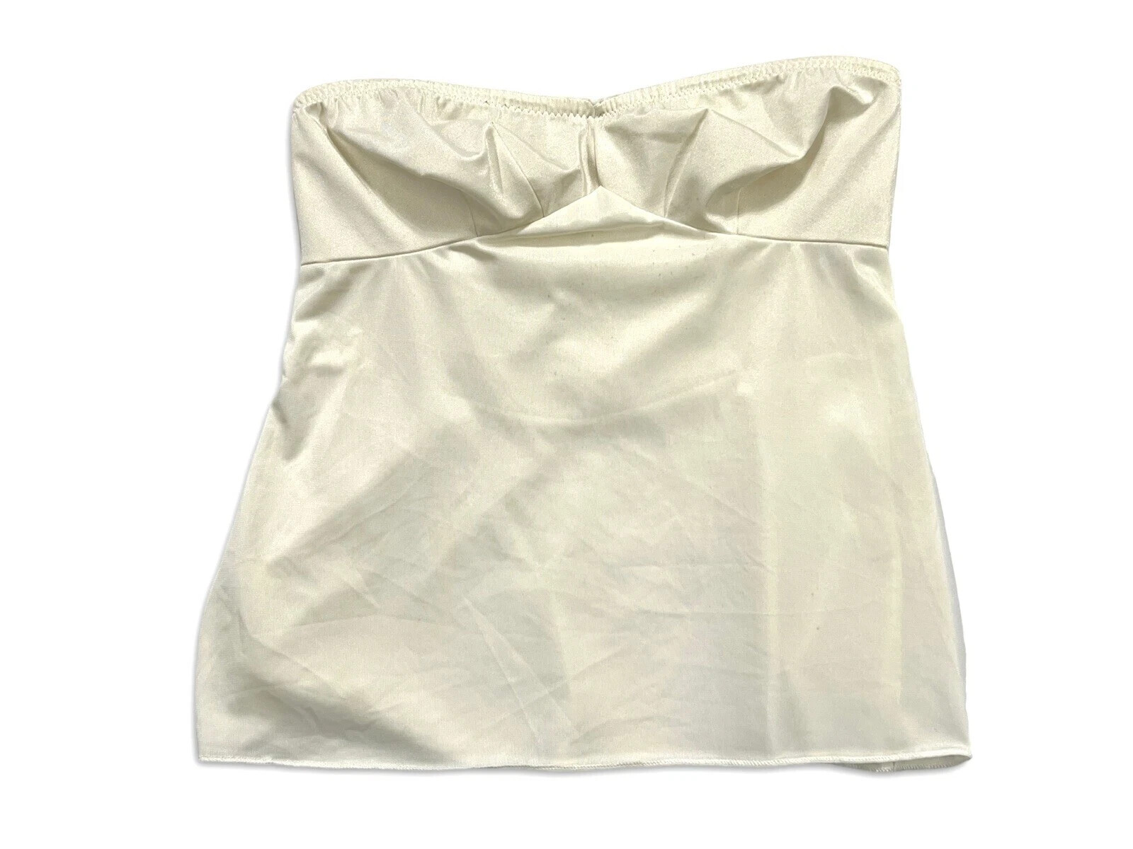 Wonder Maid slip camisole strapless 36 union made Antron noncling Nylon Lycra