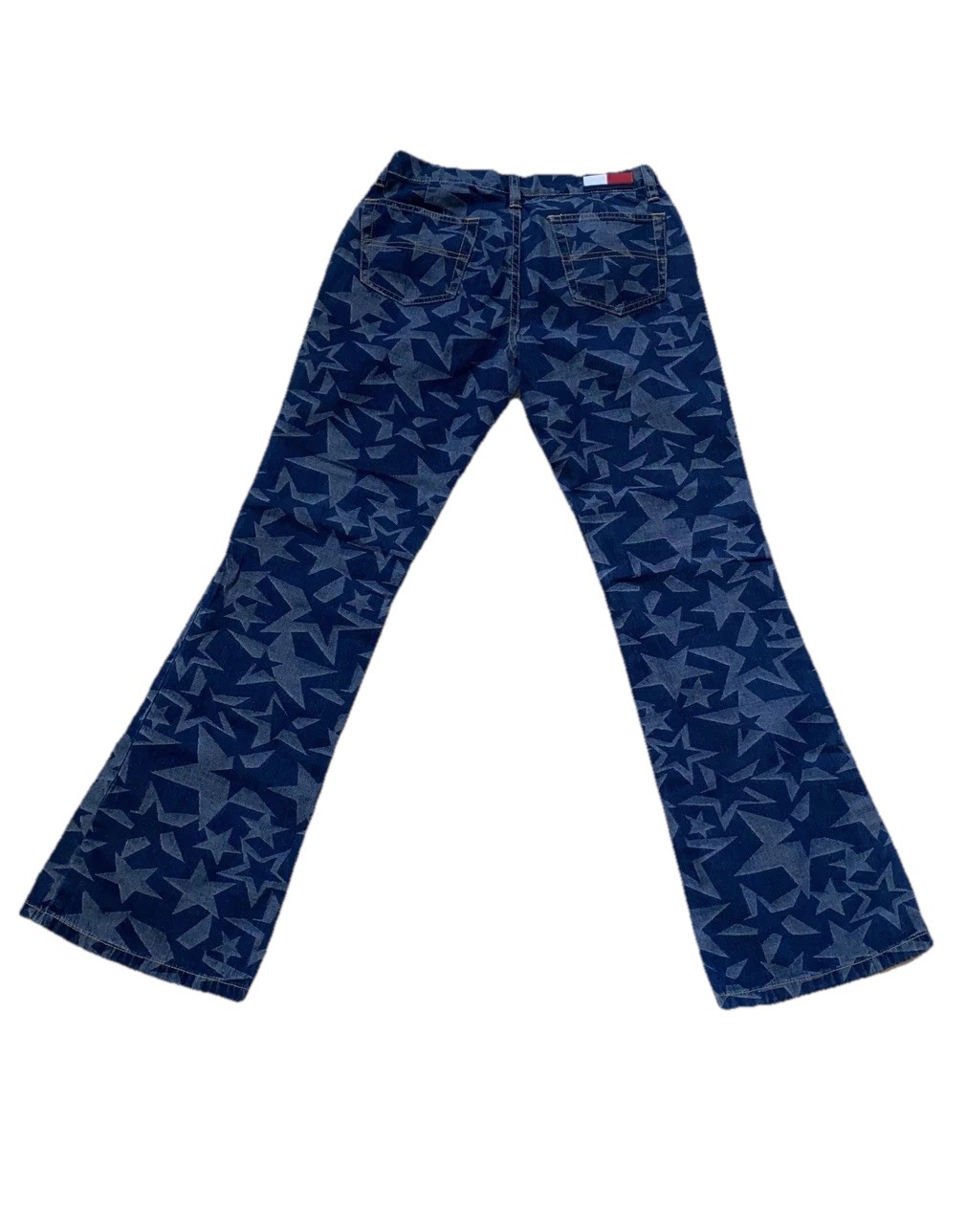 Vintage Y2K Tommy Jeans Hilfiger PATRIOTIC STARS Flare jeans Women size 5