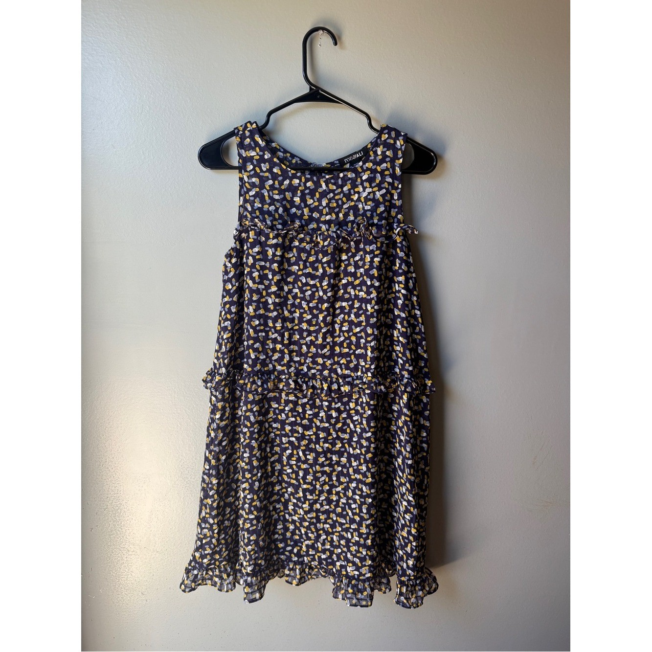 Floral Ruffle Tiered Sleeveless Mini Dress Petite 4P