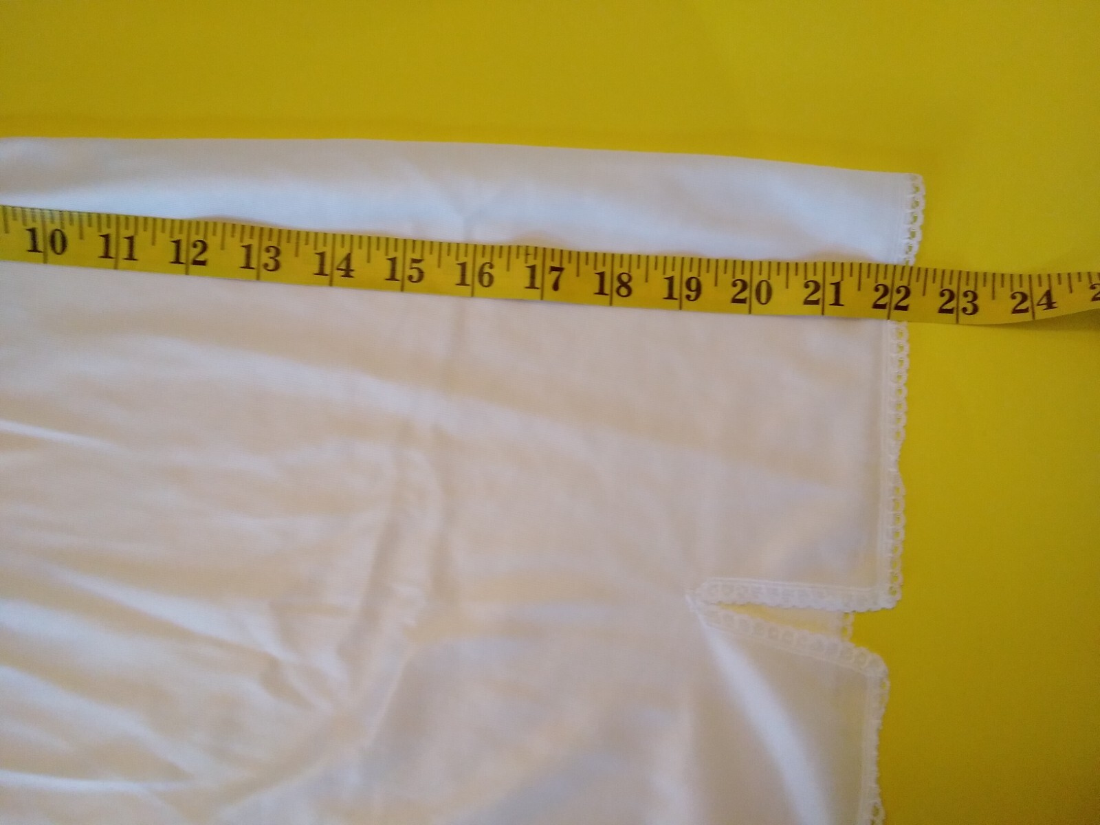 Vintage Full Slip Dress Chemise European Size M-L Triumph Intl White Lace