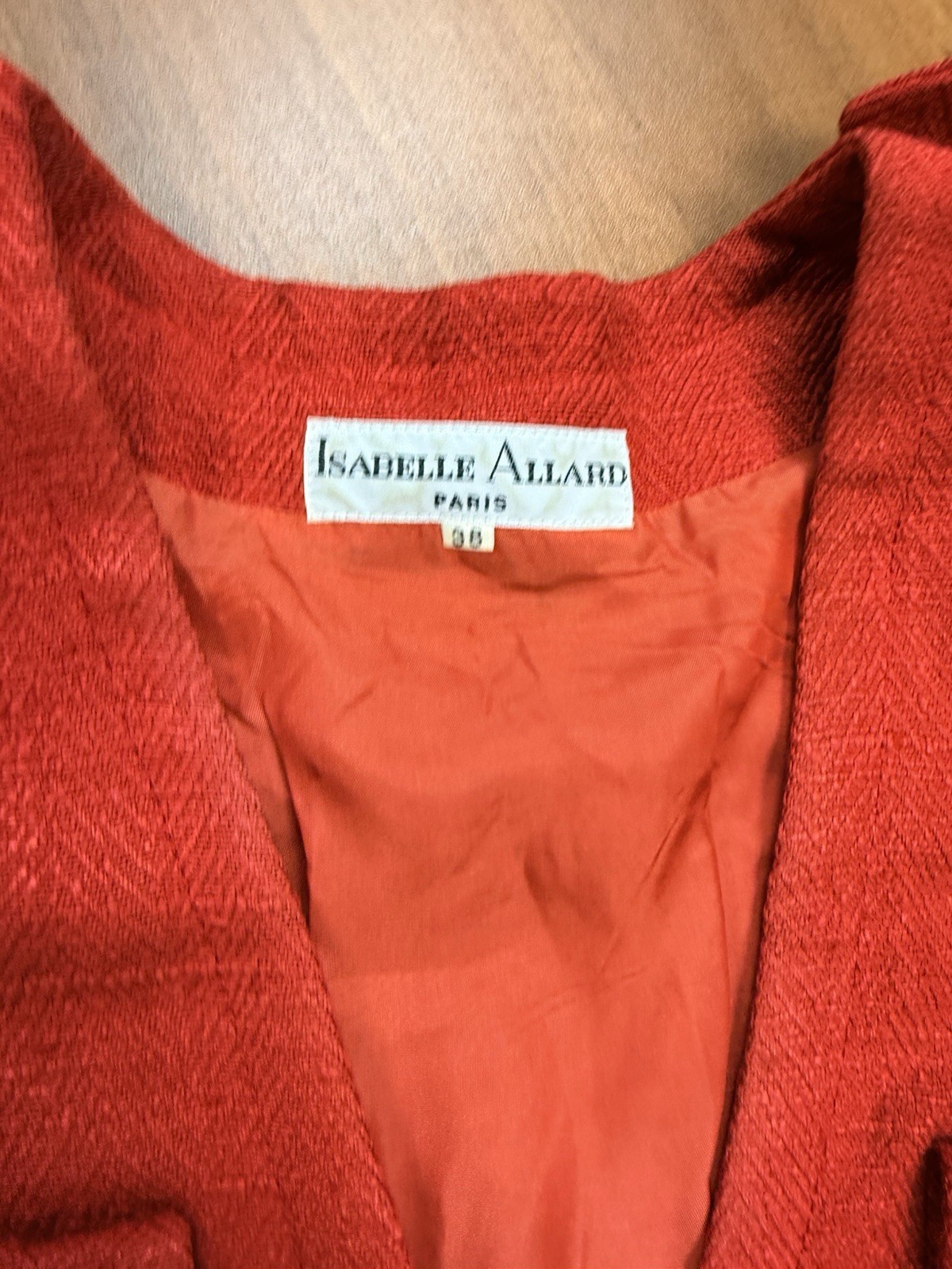 Vintage Isabelle AllardParis Red Nautical Dress AnchoGold Buttons Belted France