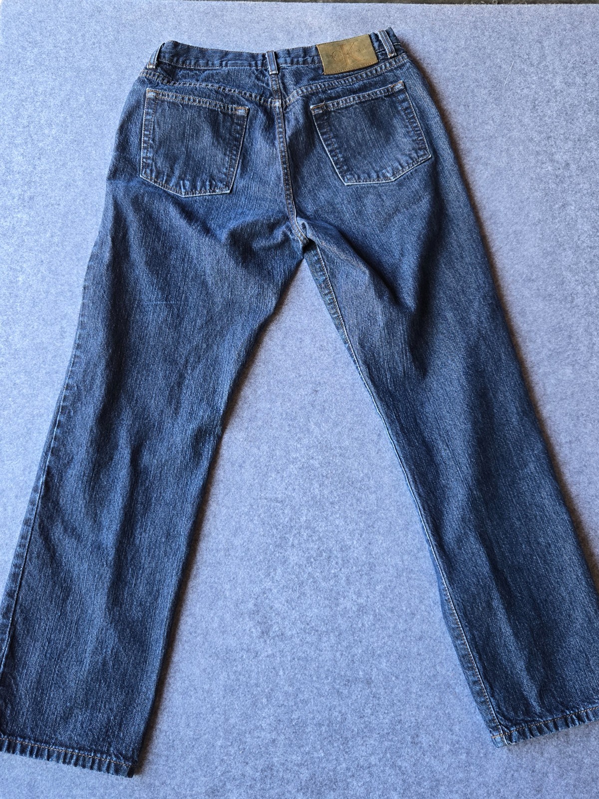 Calvin Klein Jeans Women’s Low Rider Strait Leg Medium Blue Wash Size 10 (32×29)