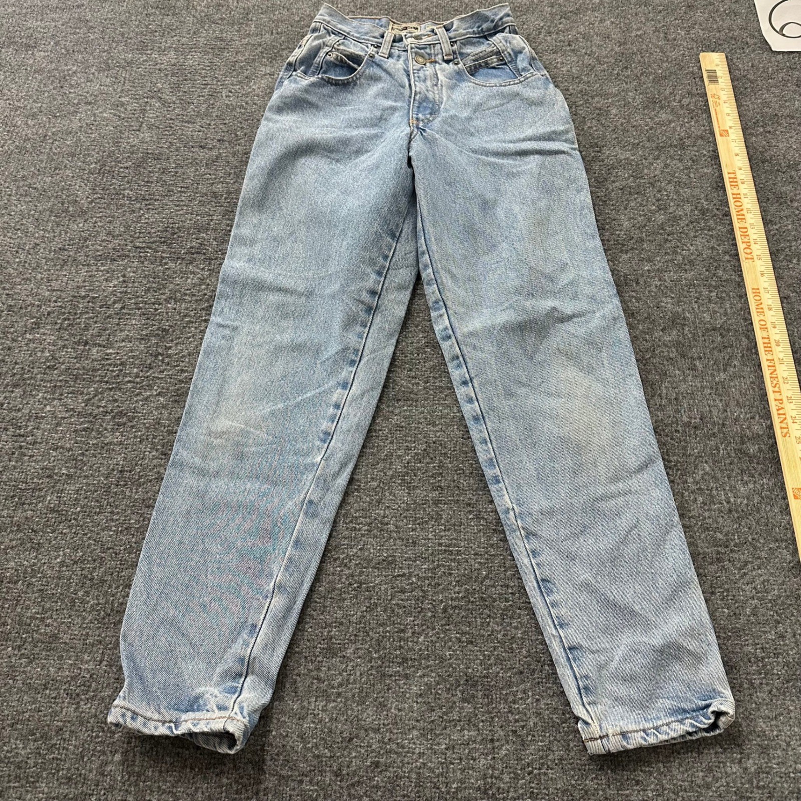 County Seat Jeans Womens Size 3/4R Blue High Waisted Tapered Mom Vintage USA