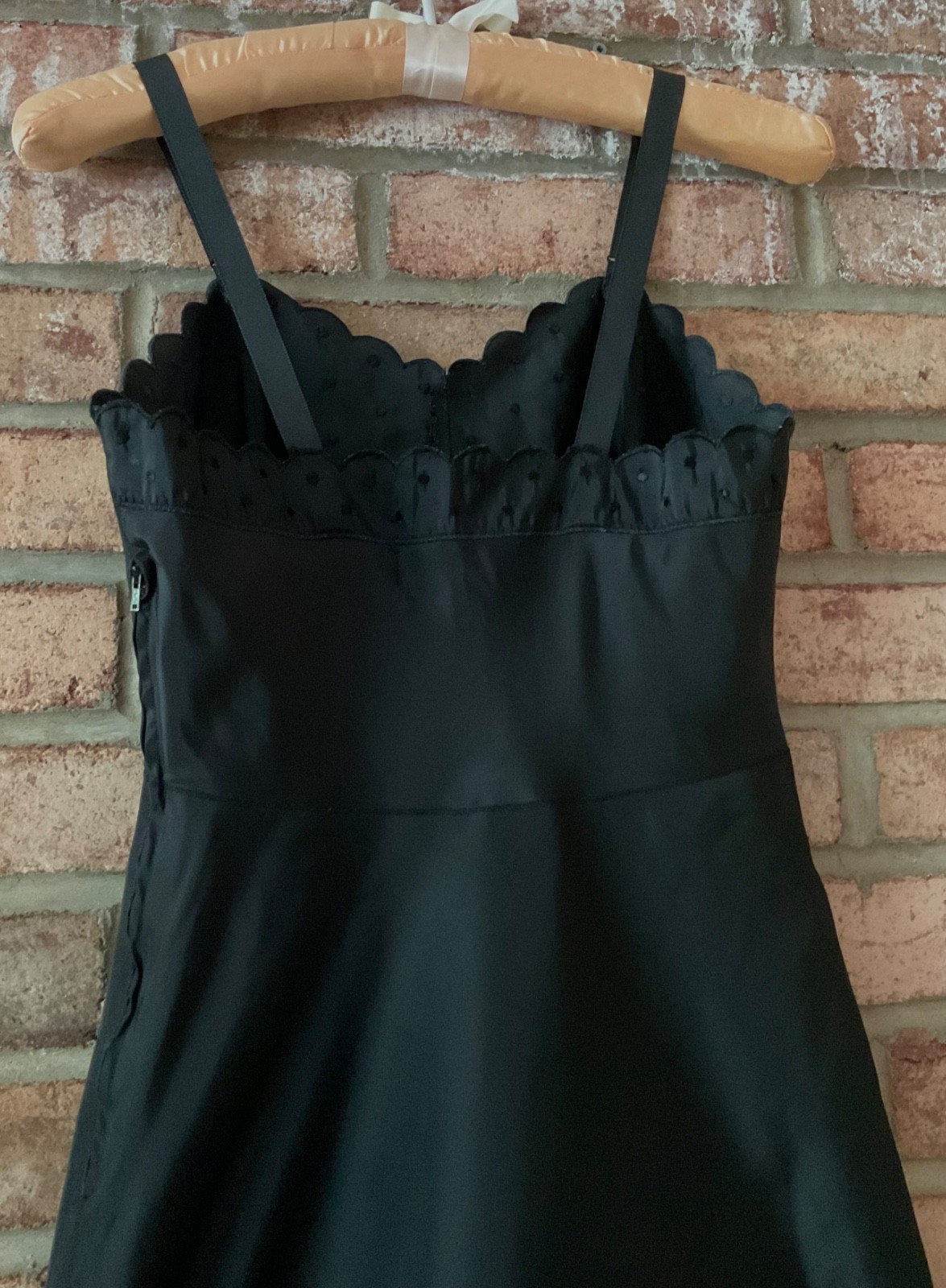 VTG BARBIZON TAFFETA BLEND 'TAFREDDA’ 'CANDIE’ SZ 9 BLACK FULL SLIP MINT UNWORN