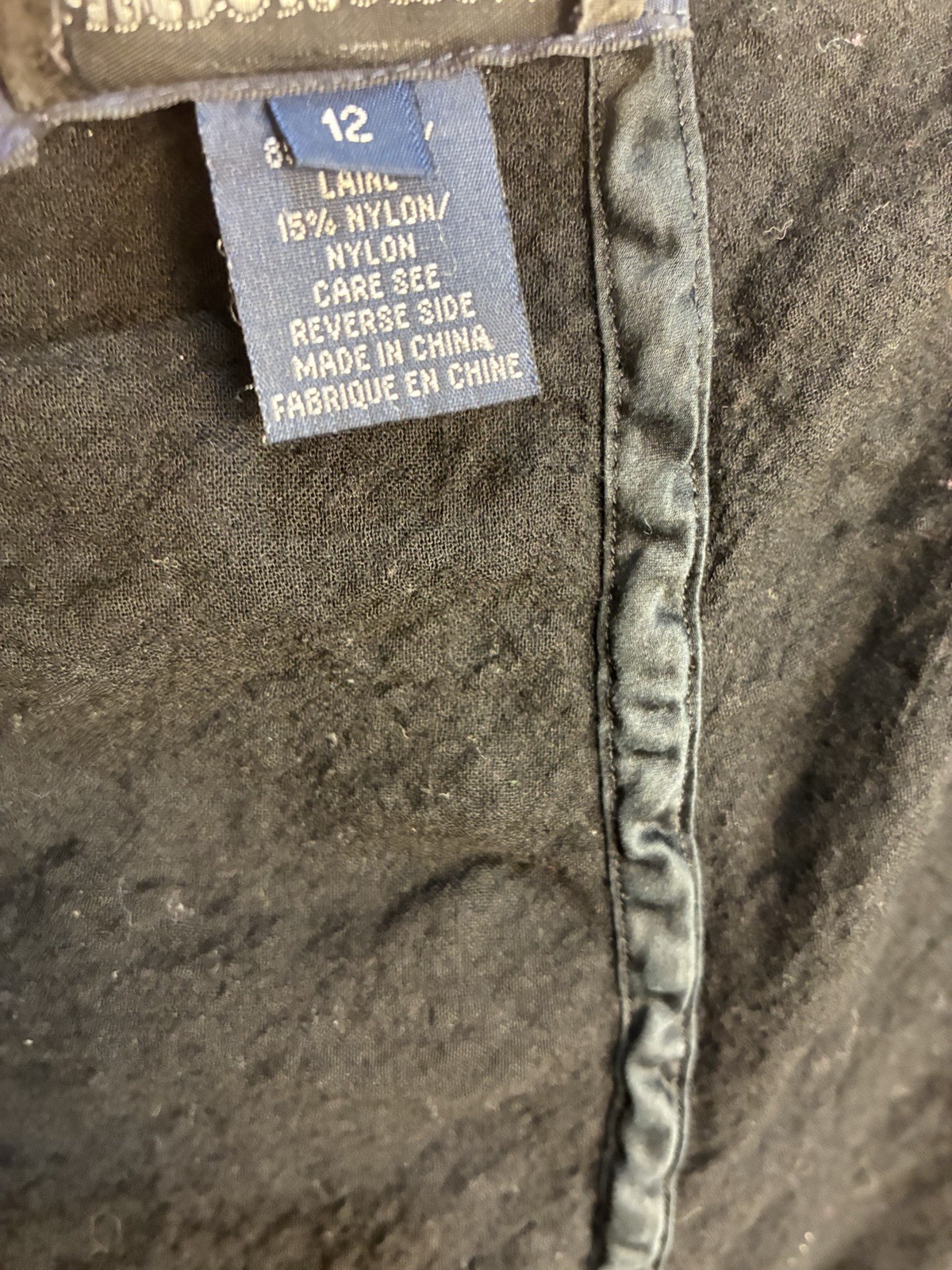 VTG Ralph Ralph Lauren Bergdorf Goodman Lightweight Wool Panel Midi Skirt 12