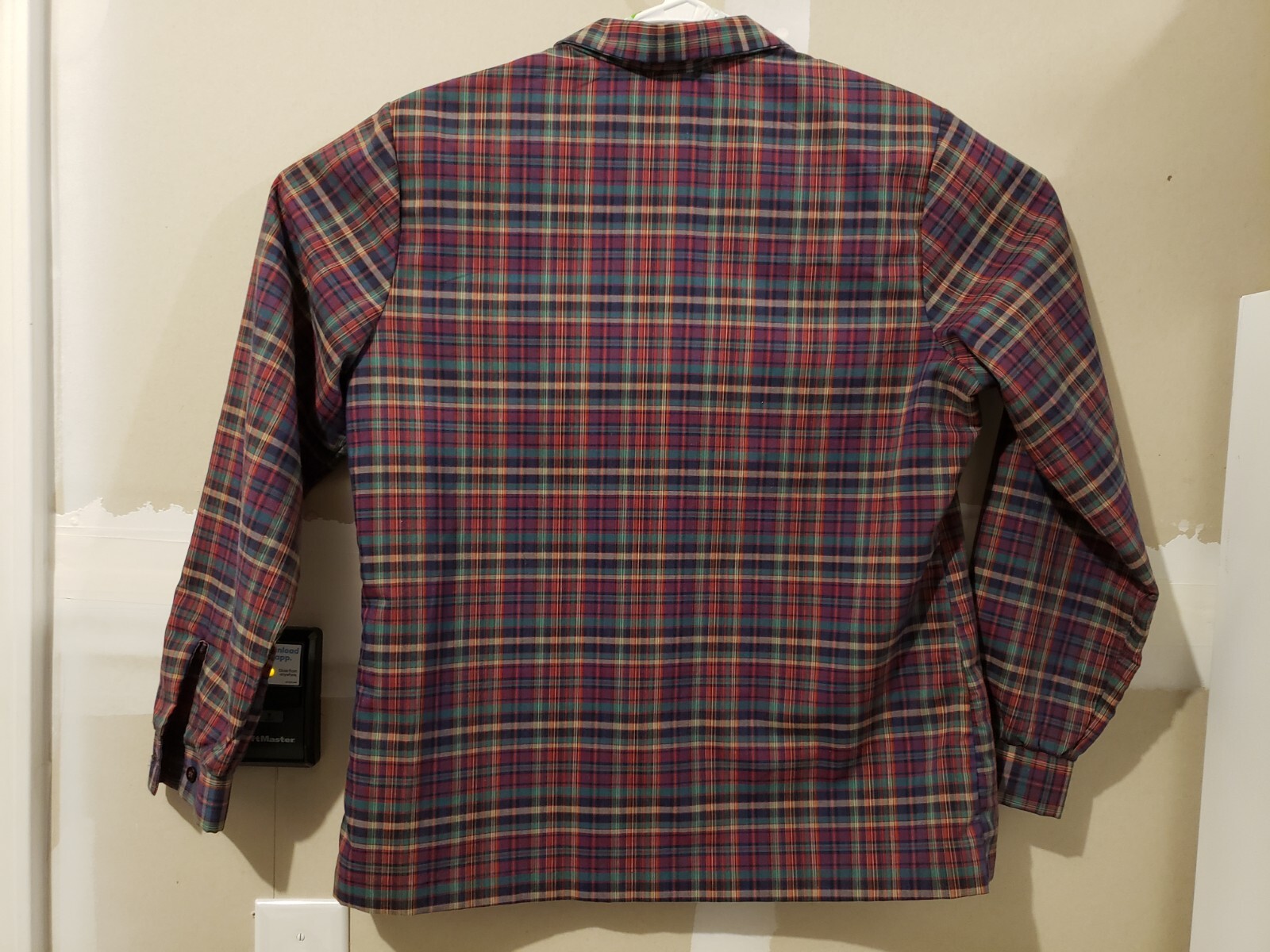 DEE CEE Brand Western Shirt Womens Size 16 Plaid Green Long Sleeve Button Up