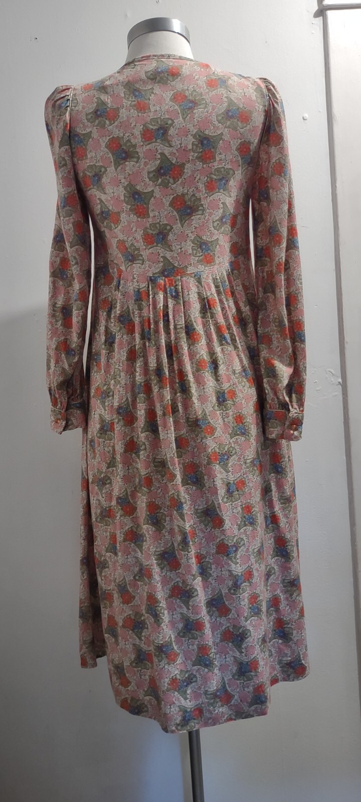 Vintage 70’s BELLE FRANCE floral tunic hippy disco dress sz S
