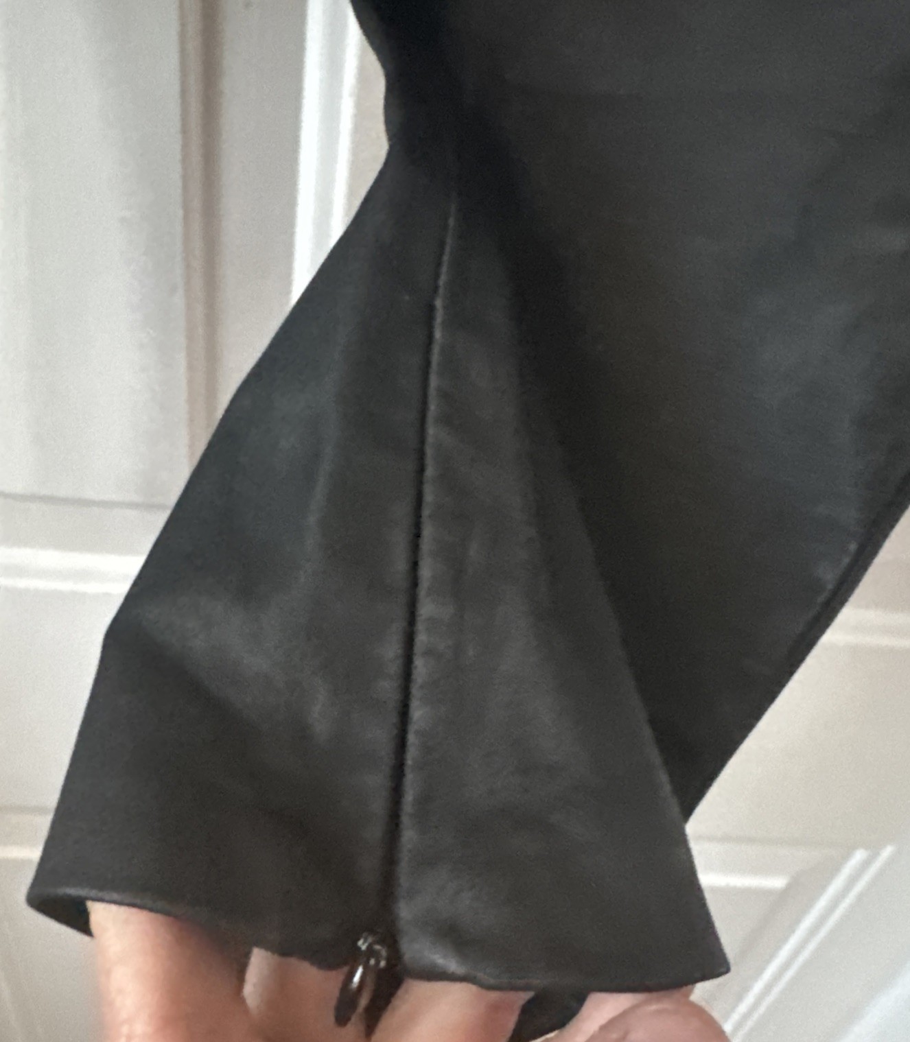 Vintage 80’s Diesel Black Leather ETICHETTA Pants No Pockets Size M