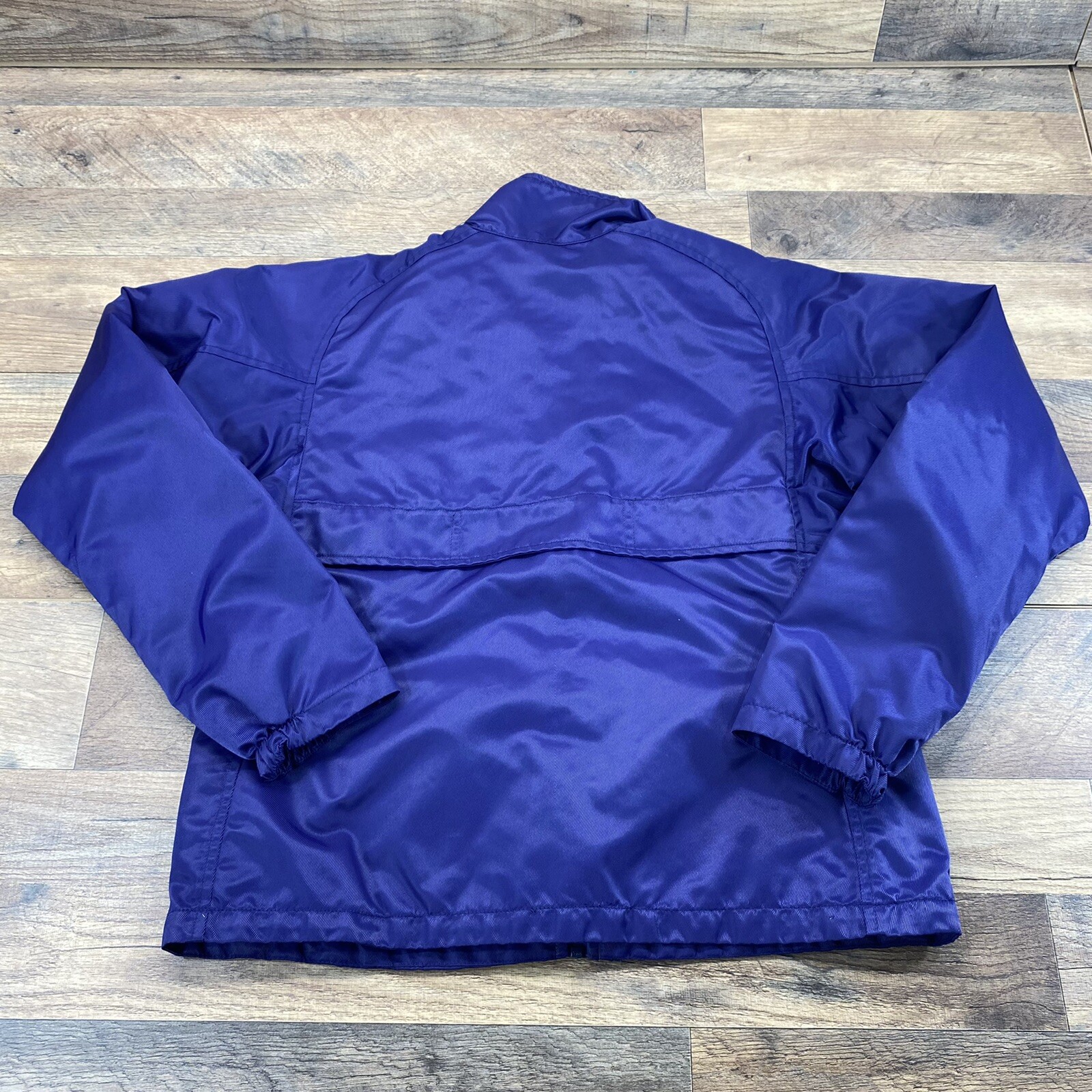 VTG Nike Womens Size S 4-6 90s PurpleFull Zip Nylon Windbreaker Swoosh