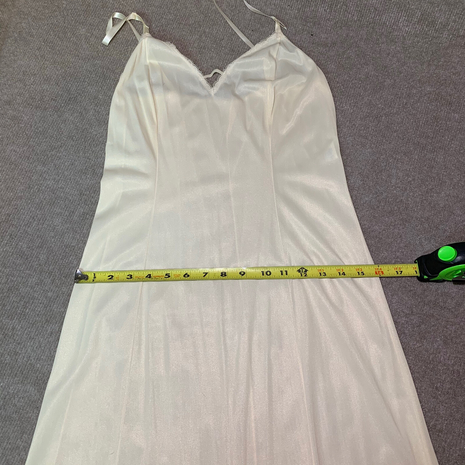 Vtg Nightgown S 32 Robe Peignoir Set Gown Silky Nylon Nude Empire Egyptian Long