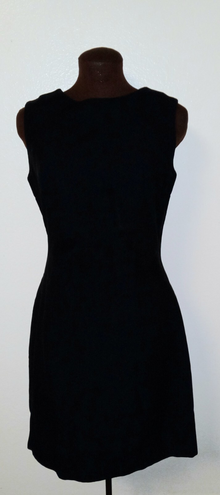 Formal 1960s Dress Bespoke 2 Piece Black Dress With Sheer Overlay Small