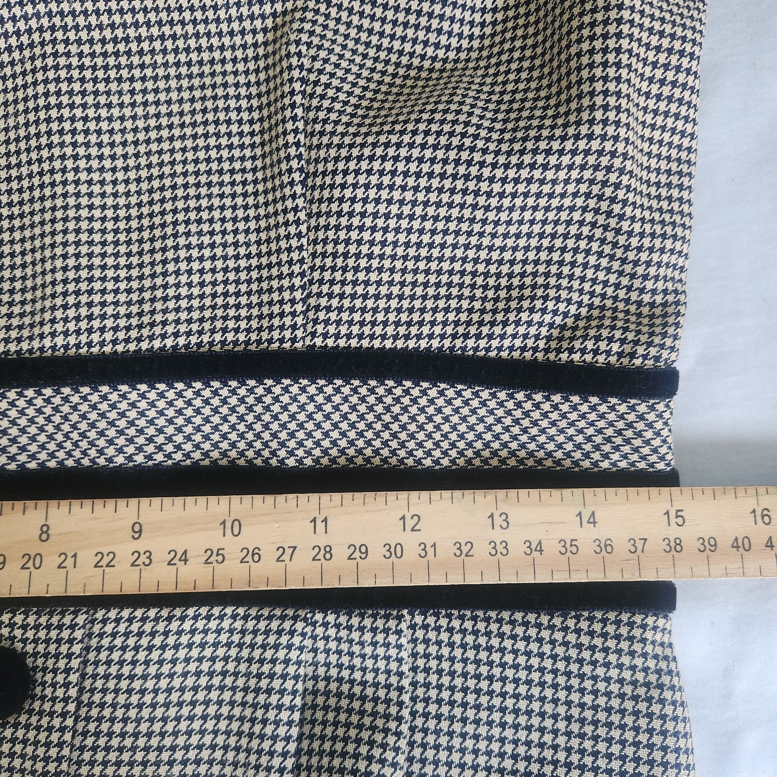 Vintage Retro Julian Taylor Dress Size 6 Houndstooth Shoulder Pads Prep Academia