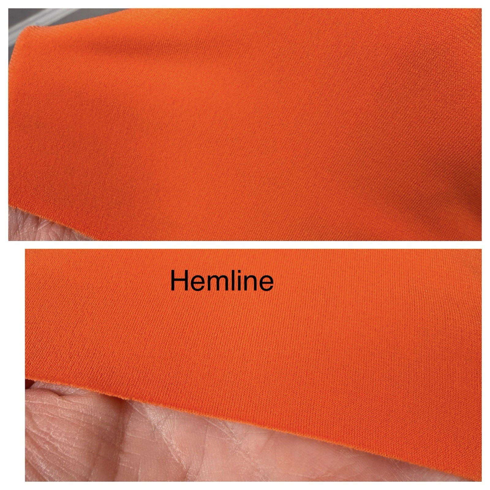 Vintage 1970s Jeweled Disco Cocktail Gown Cache Tangerine Poly Spandex Knit XS