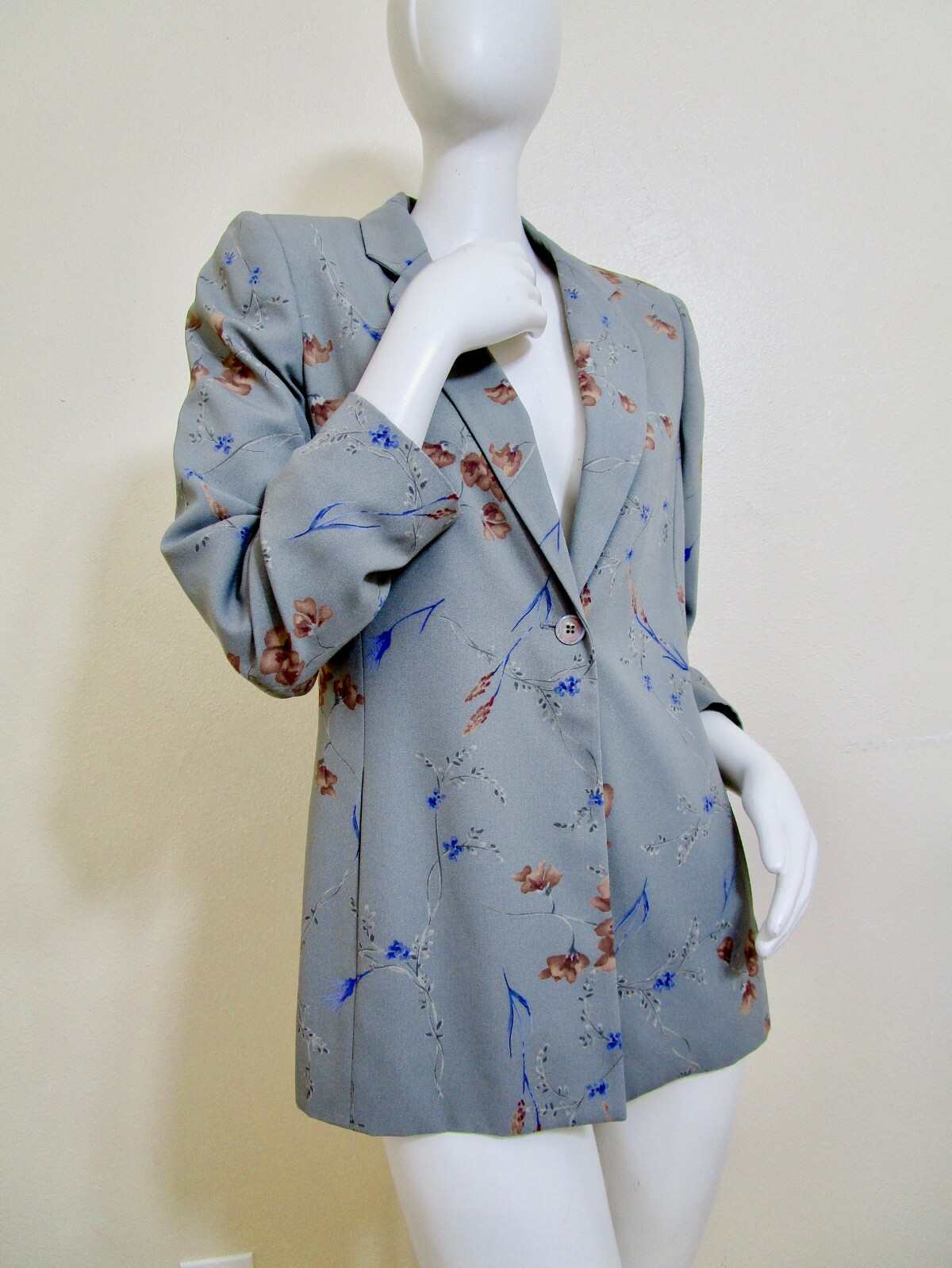 Havre Benard Floral Sage Green Tailored Blazer Jacket 8P