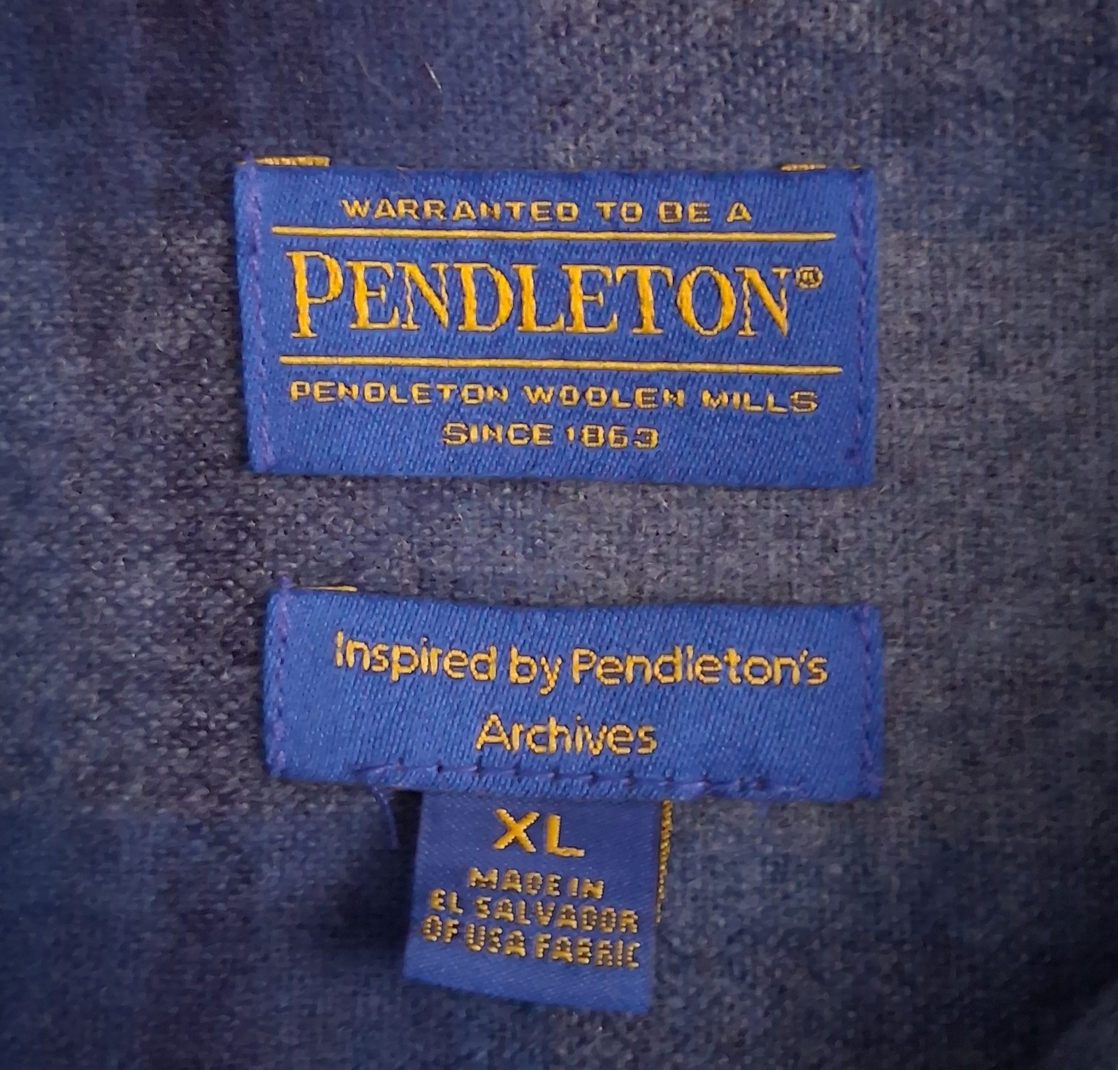 Vintage Pendleton 49ers Wool Tartan Plaid Shirt Jacket Blue Grey Womans Size XL