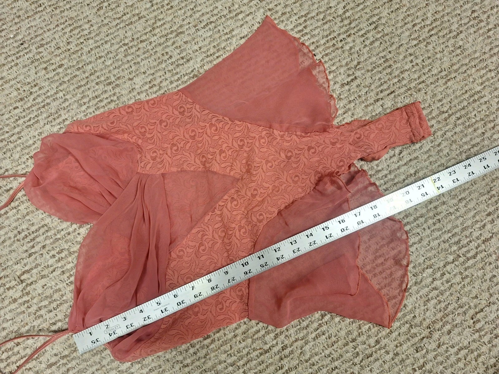 Vintage 90s VICTORIA’S SECRET Gold Label Bodysuit Womens Sheer Ruffled