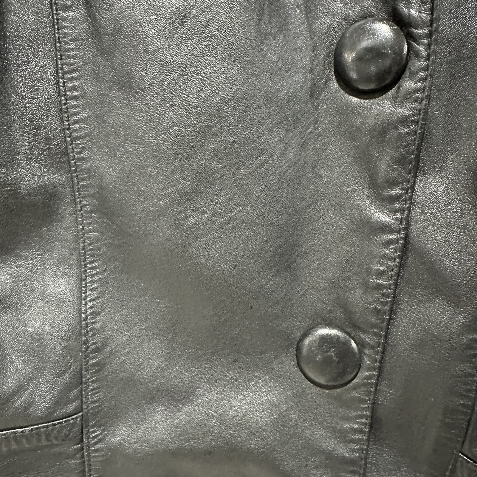 Wilson Vintage Women Thinsulate Lining Removable Black Leather Jacket Size Small