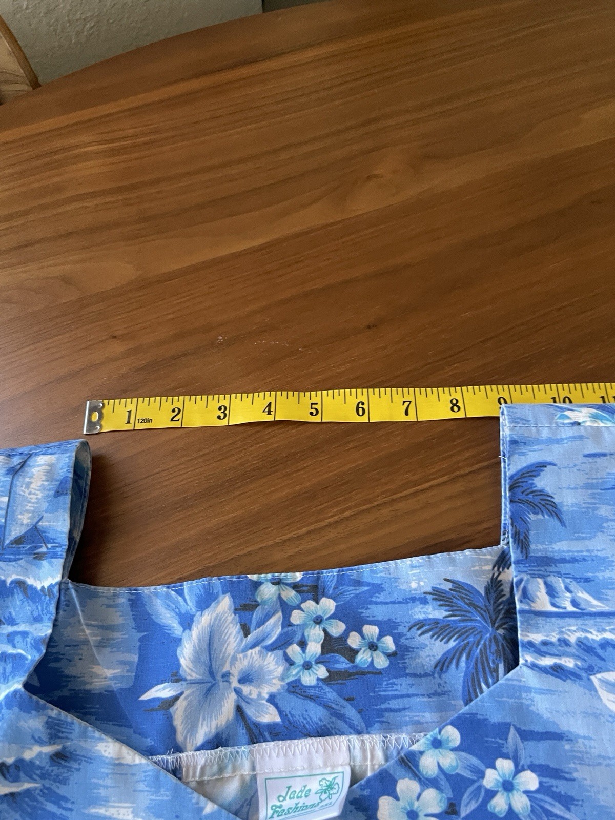 Vint Jade Fashions Made in Hawaii Dress 3XL Empire Tiered Blue Hawaii Hostess