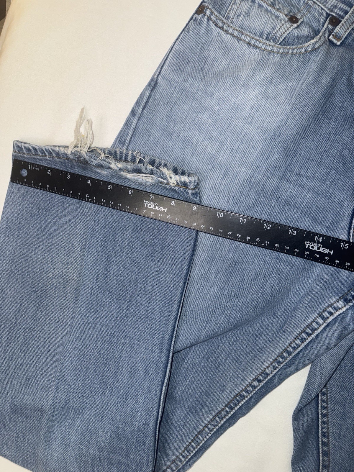 VTG Levi’s 577 Jeans Womens 10 M Loose Fit Y2K Distressed Blue Denim 31×30