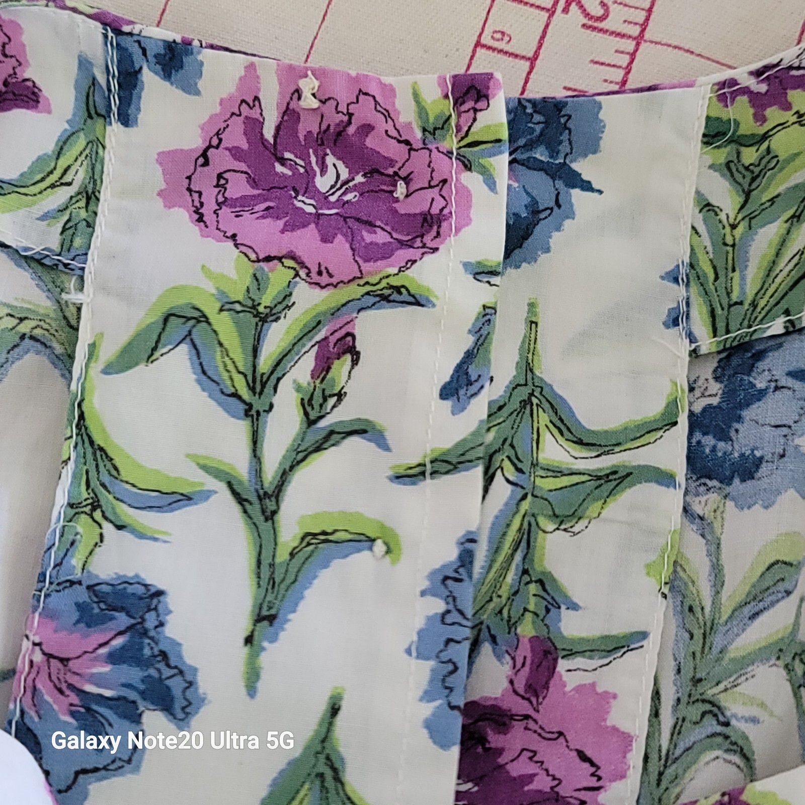 VTG Tanner Of North Carolina Farmcore Floral Cotton Tea Midi Dress Sz 8