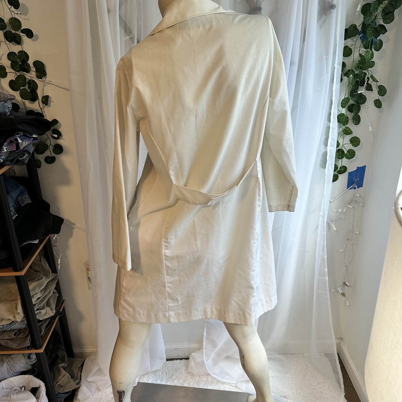 Vintage 60s Women’s M White Nurse Operating Room Doctor Costume Halloween Creepy