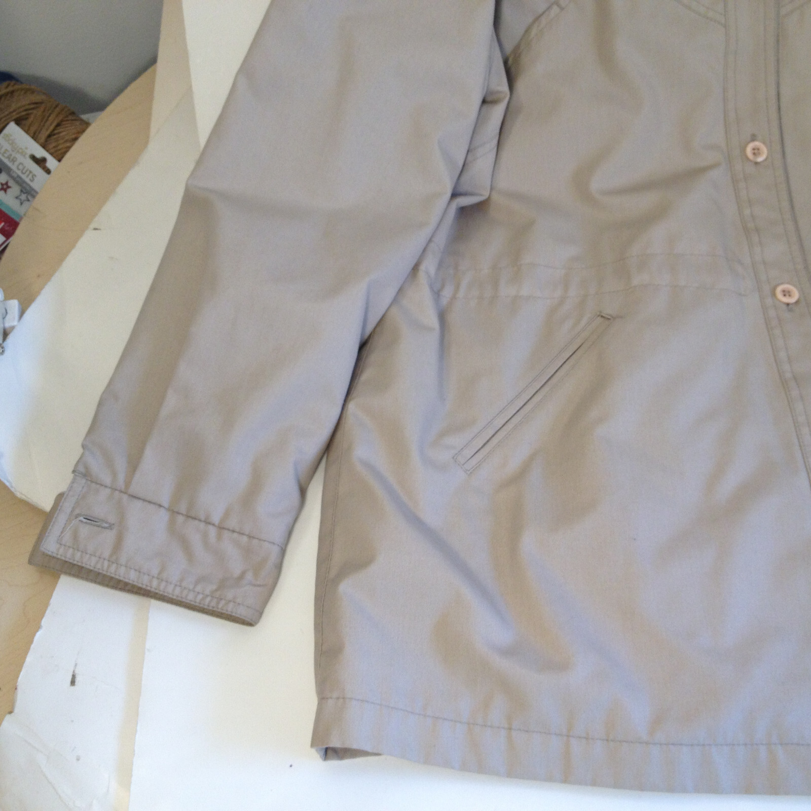 Vintage Womens London Fog Tan Jacket Coat Removable Lining Water Resistant Sz 16