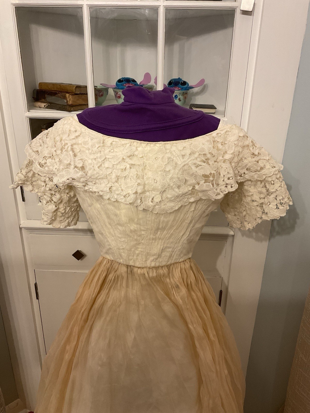 1850’s Antique Ballgown Restored Conserved