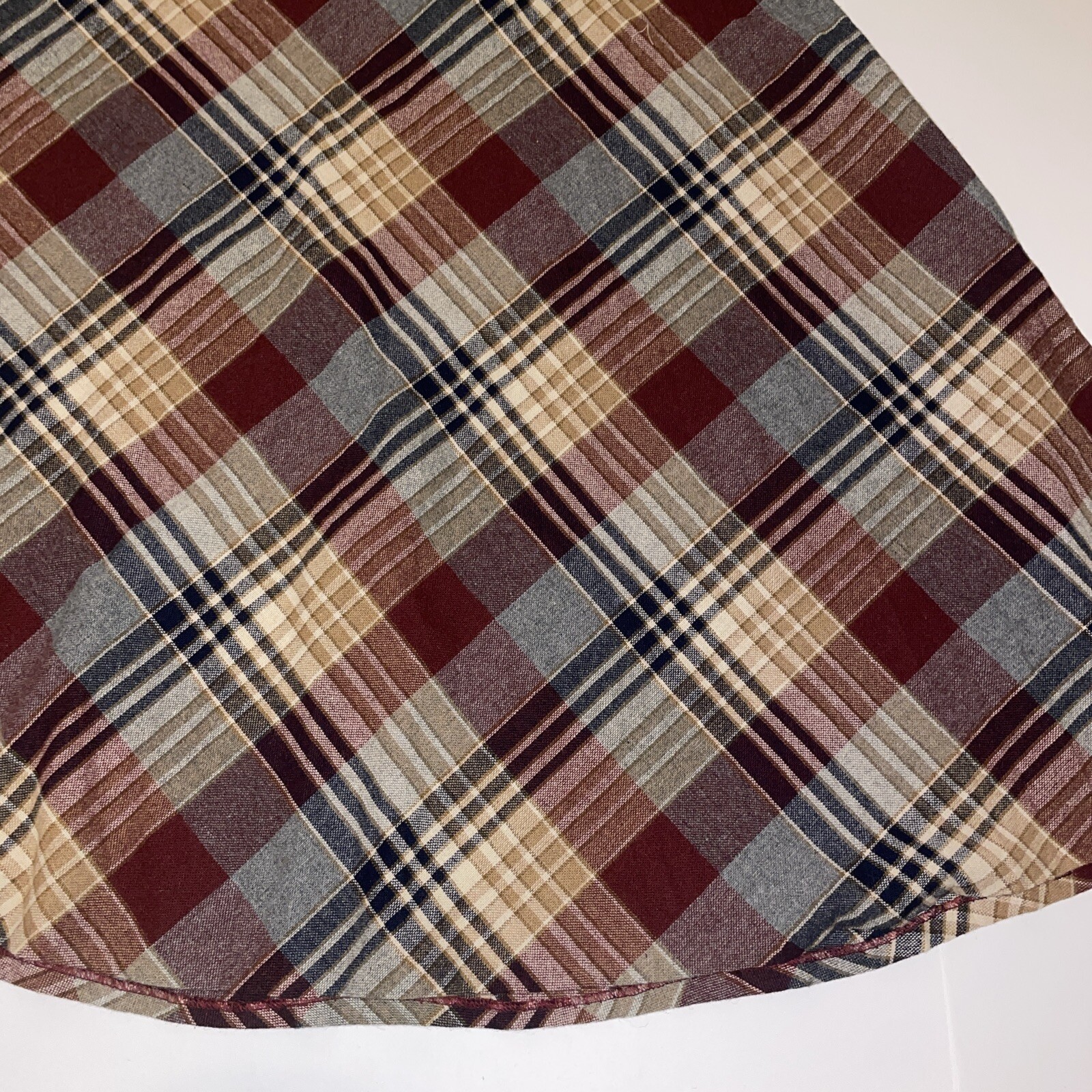 Vtg Women’s Plaid Skirt Jo Hardin Originals Sz 16 Knee Length 70s