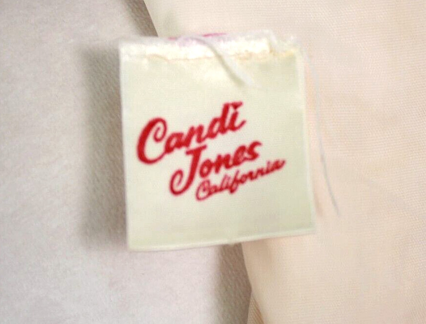 Vtg Women’s 70s Cream Prairie Maxi Dress 1970s Long Gown Sz XS/S Candi Jones