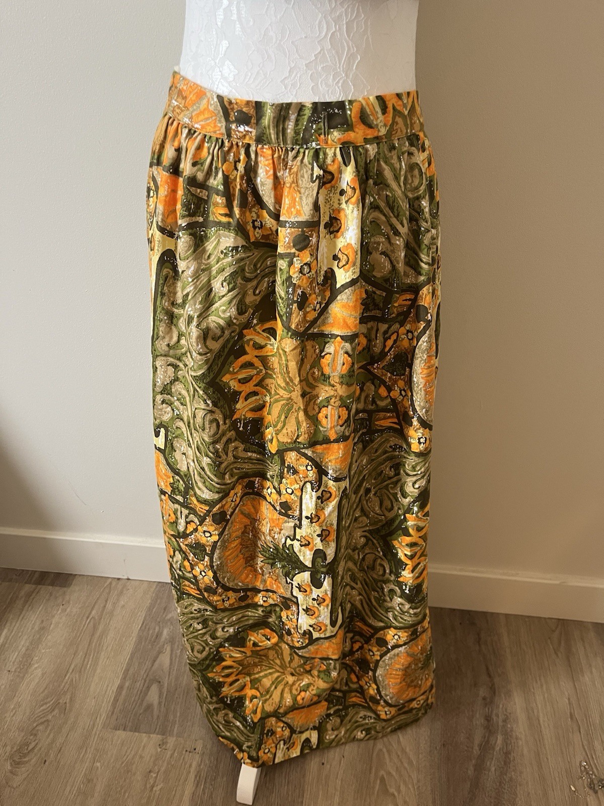 Rare Vintage Fashions of Hawaii 1960s Cotton Hawaiian Wrap Skirt | S