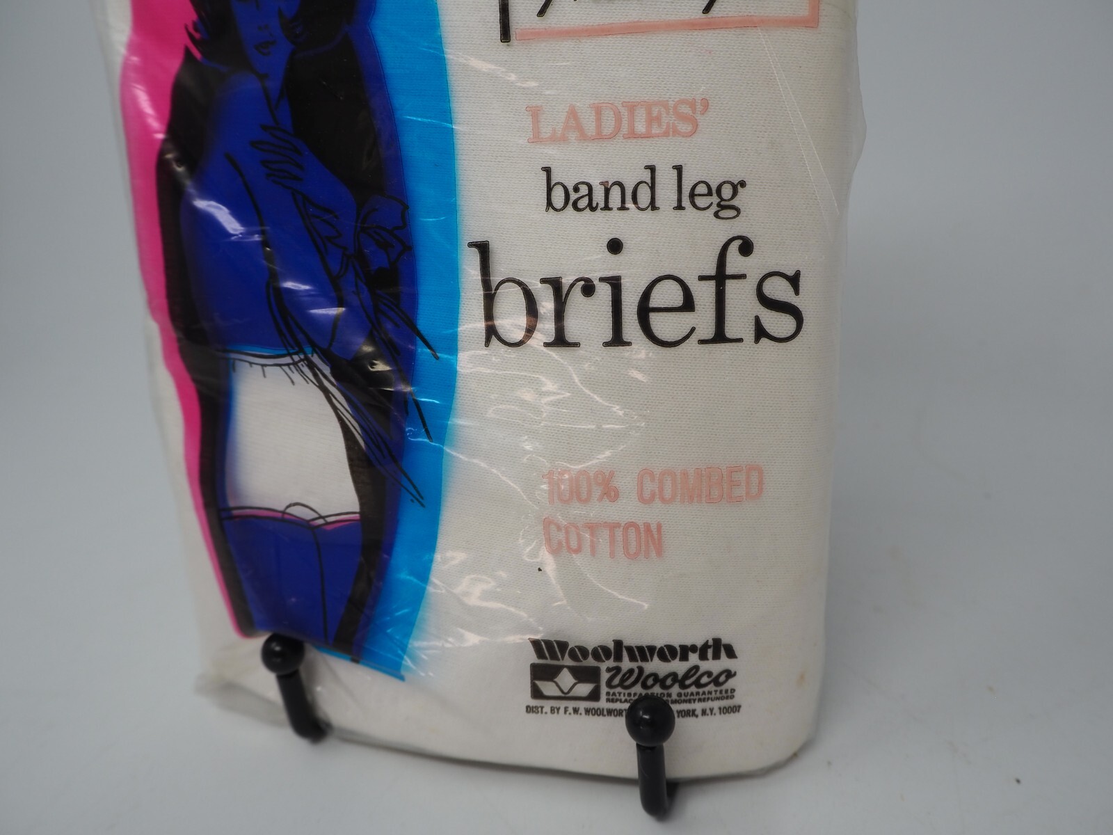 Vintage Woolworth Ladies Briefs Panties Elastic Leg Pkg 2 Size 13 New Granny