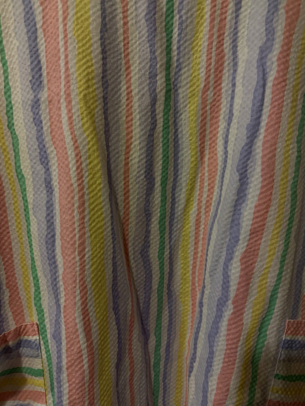 Vintage moomoo nightgown house dress Pastels Striped Lounge Dress 18-20w