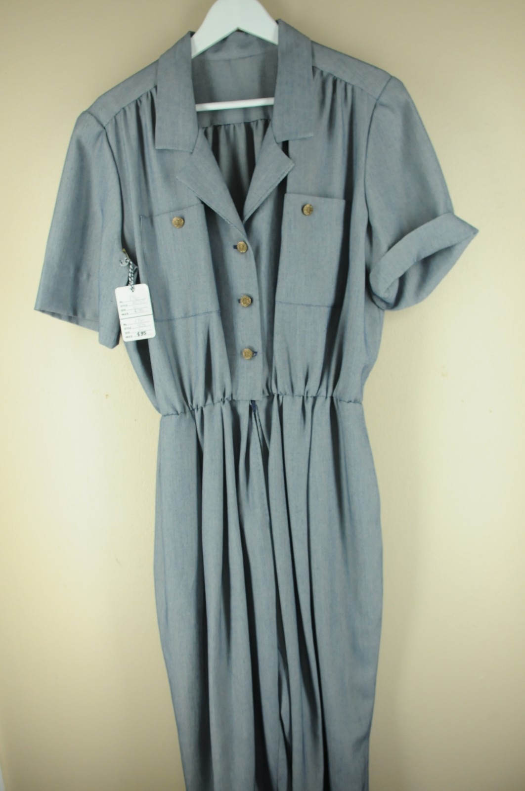 Vintage Women’s Gray Dobby Totally 80’s Pant Jumper L Large