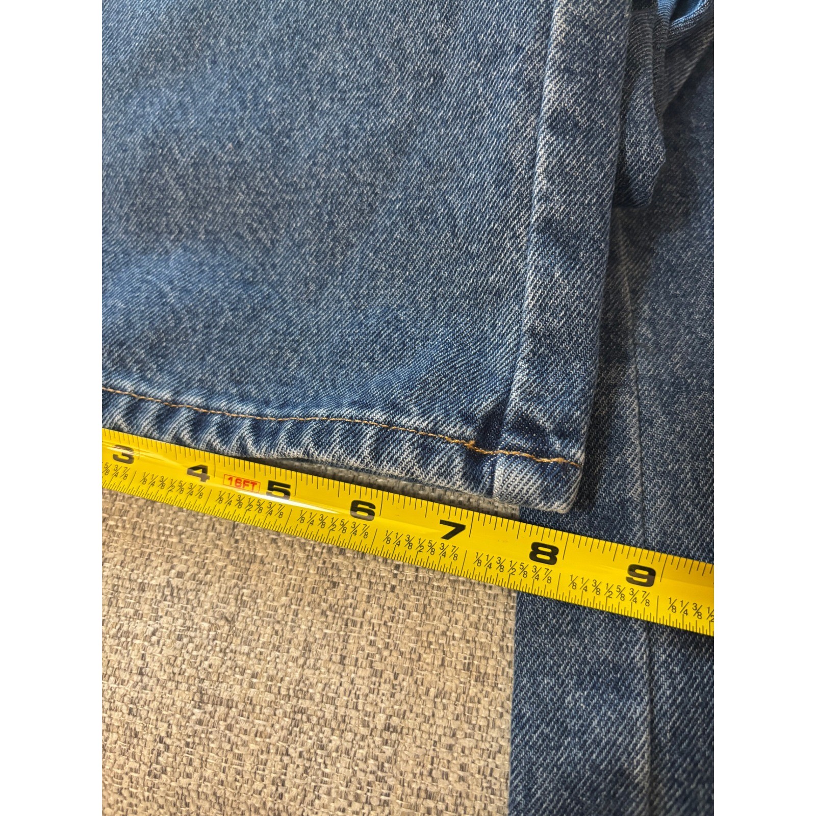 Vintage L.L.Bean Flannel Lined Jeans Women 6 Reg Straight Leg Plaid Mom Jean