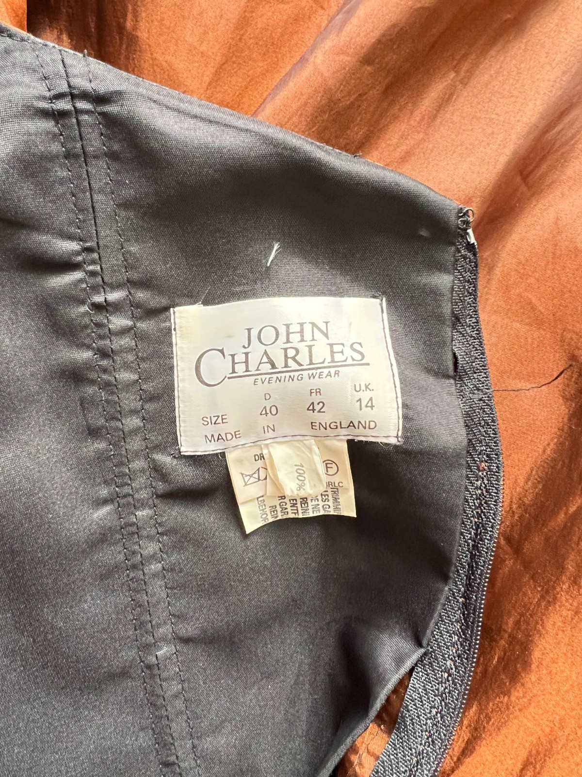 1980s JOHN CHARLES Off Shoulder Cocktail Gown Prom Party Taffeta Gala Evening
