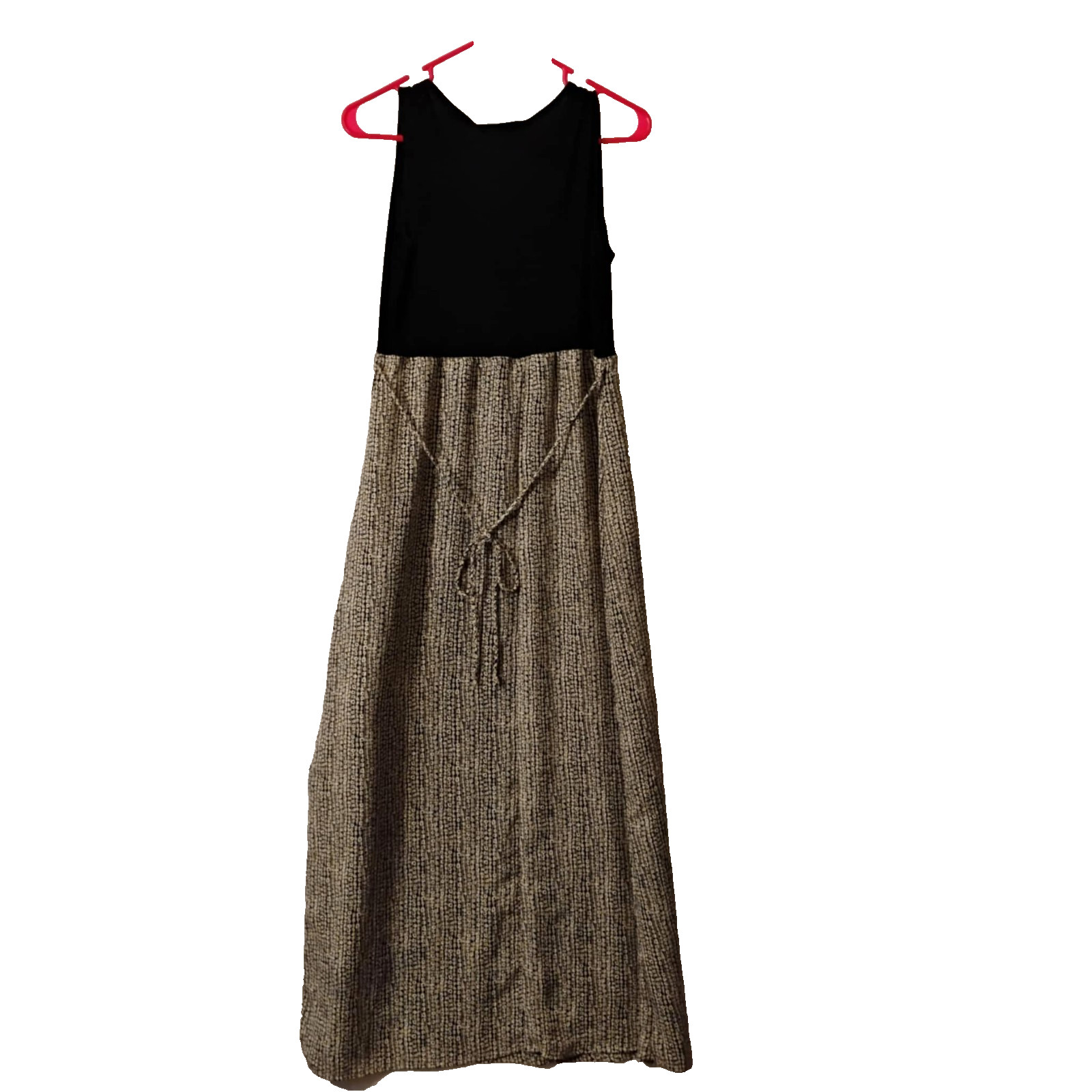 Vintage Paul Harris Design Dressy/Casual Sleeveless Summer Maxi Dress Tie Back