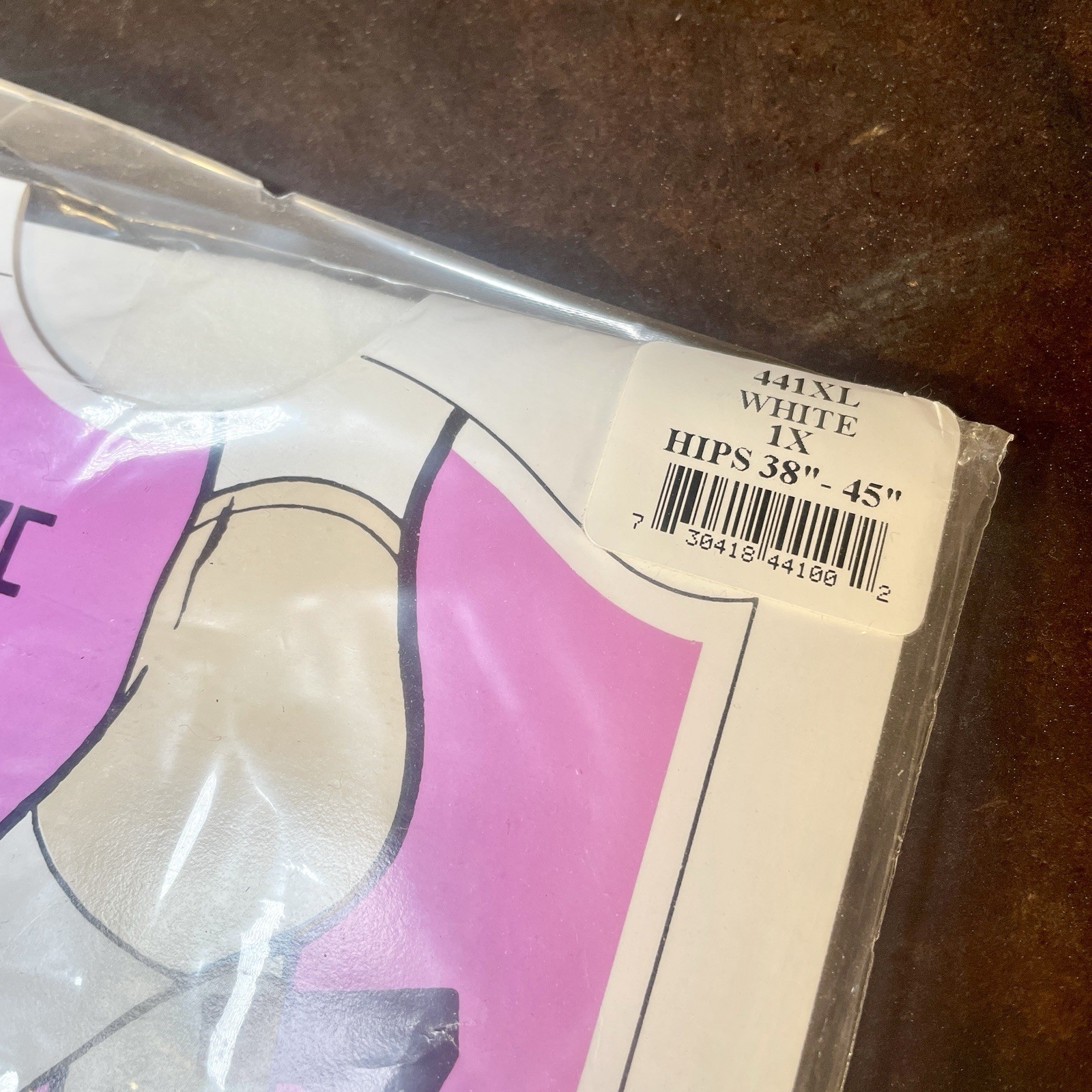 2 VTG Marathon Turbo 7 ExtraSize Width Panty Hose Nylons WHITE 1X HIPS 38” – 45″