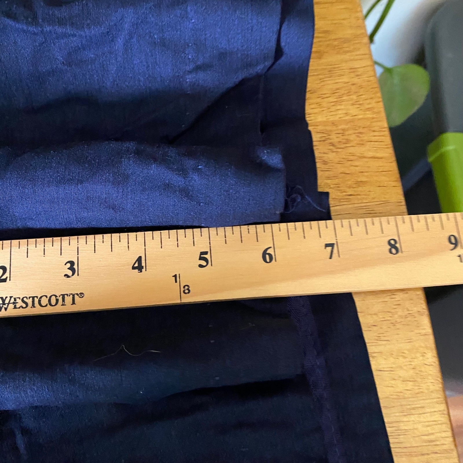 Vintage 1950s Kerrybrooke Dress Size XS Navy Blue Lace Trim Fit Flare Rockabilly