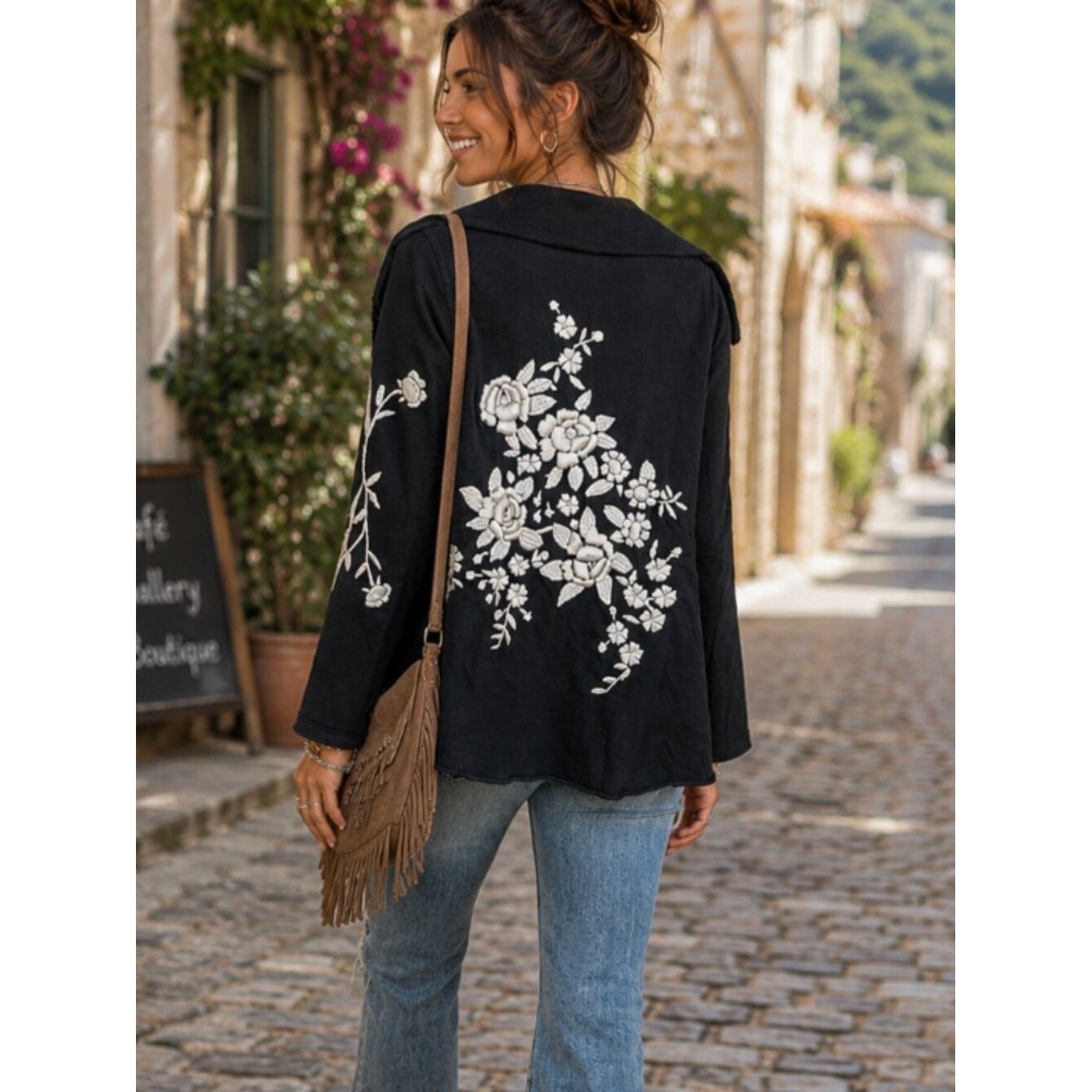 LUCKY BRAND Y2K Vintage Embroidered Wraparound Front