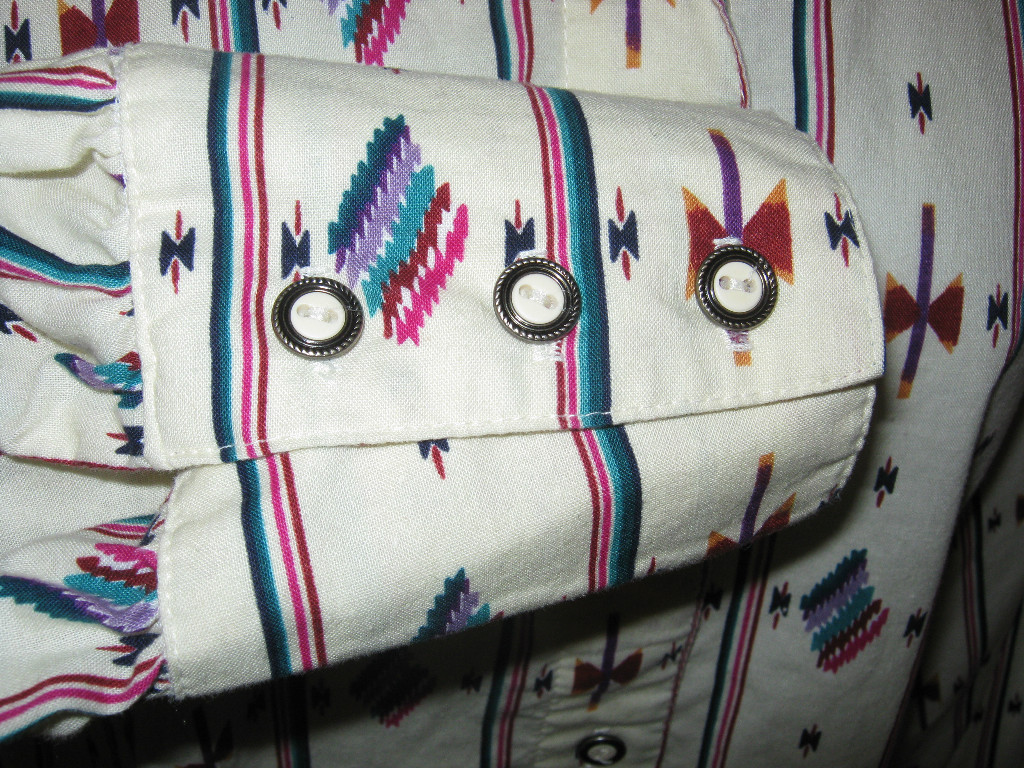 Vintage 90’s Banjo Women’s Shirt Size Medium Oversized Top Southwestern Print