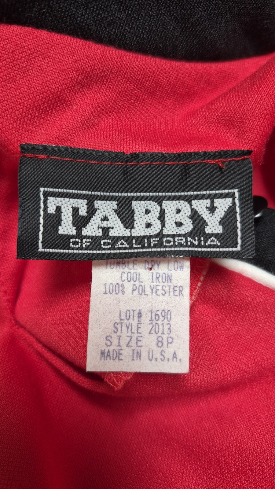 NWT Vintage 1980s TABBY CALIFORNIA Red Dress with BELT – Size M