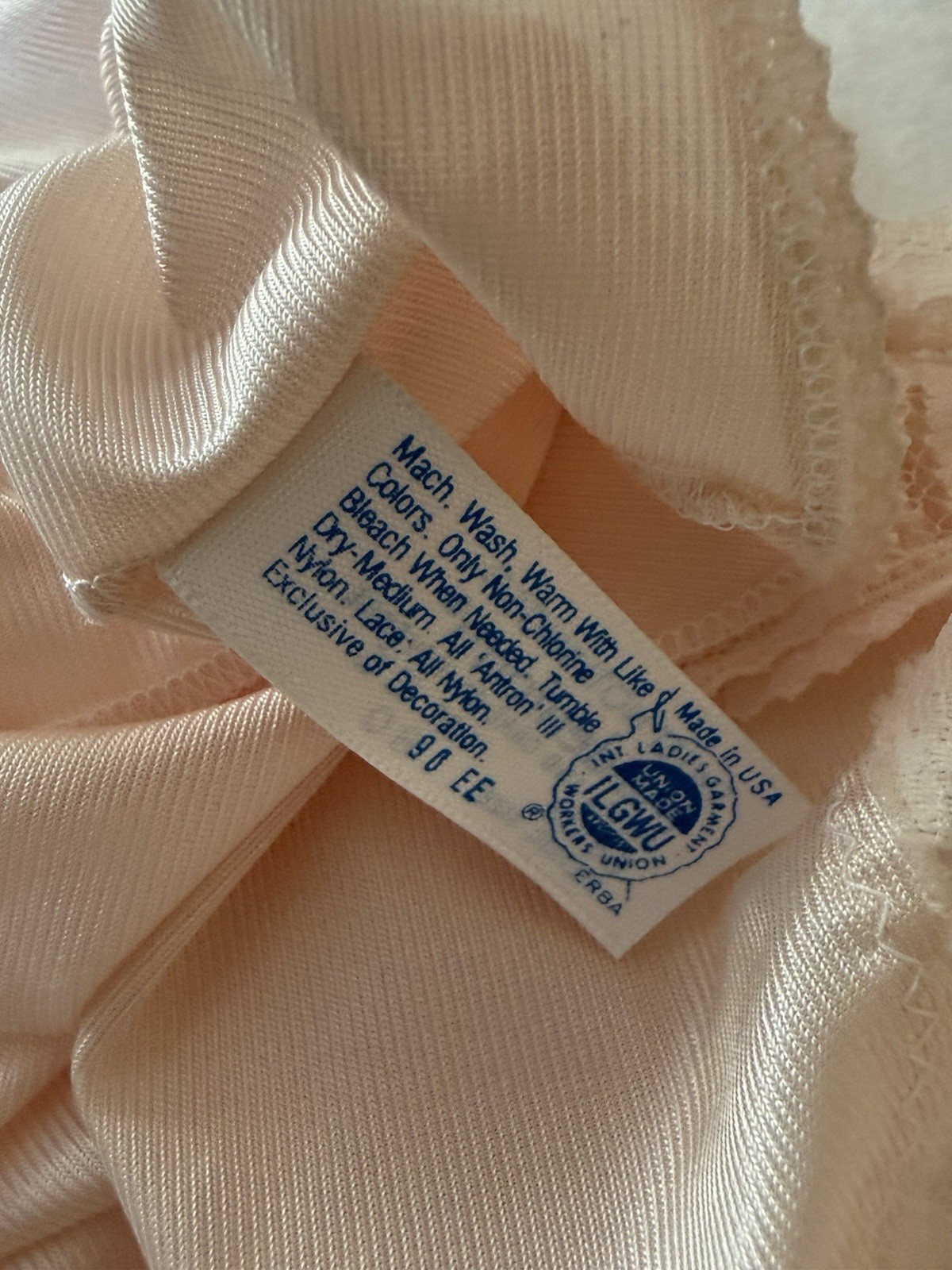 Vintage Maidenform Sweet Nothings Lace Camisole Cami 36 Pink Peachy Color