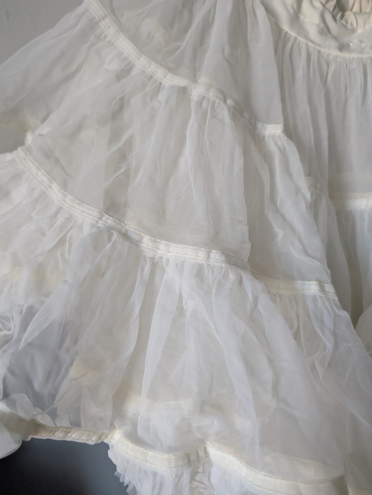 3 Partners Please Malco Modes Extra- 4-Tiers crinoline Square Dance White