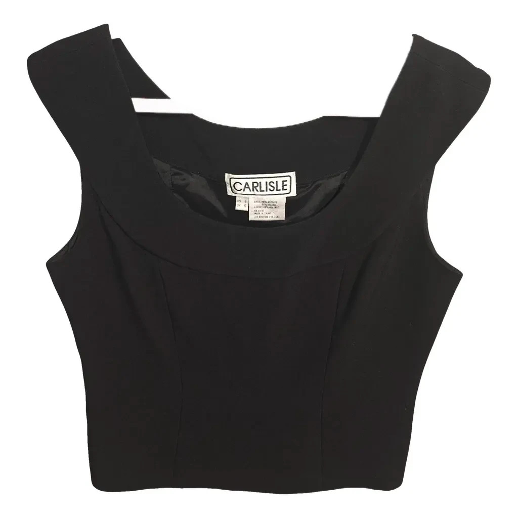 VTG Old Money | Quiet Luxury Carlisle Designer Structured Cropped Top